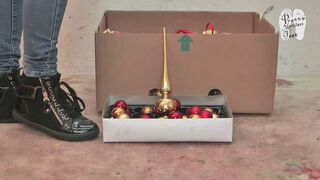 Christmas decorations under Sneakers