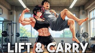 One-Arm Carry Humiliation - Rika Lifts You Effortlessly With A Single Arm | Lift & Carry Domination