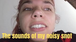 The sounds of my noisy snot