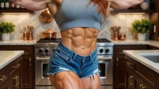 Red Head Big Muscular Legs