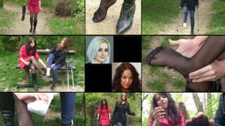 Vanessa and Hillary - Inconvenient Sprains, Hopping and Crutching (in HD 1920 X1080)