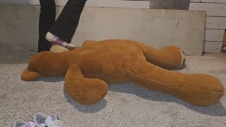 Chrissy big stuffy sock trample