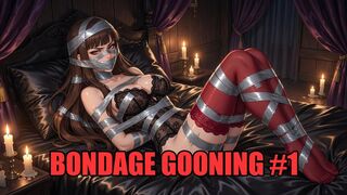 Bondage Gooning #1: Goon to Mistress's Rope and Tape Trance