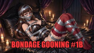 Bondage Gooning #1B: Goon to Mistress's Rope and Tape Trance (Animated)