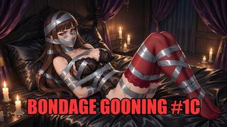 Bondage Gooning #1C: Goon to Mistress's Rope and Tape Trance (Animated, Music)