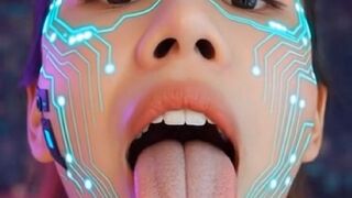 For tongue fetish only, Ai animation