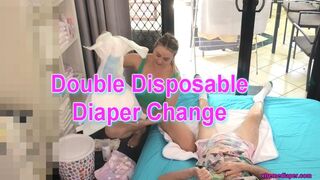 Double Disposable Diaper Change 2