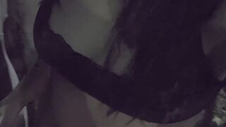 Risky Night Lingerie Street Flash