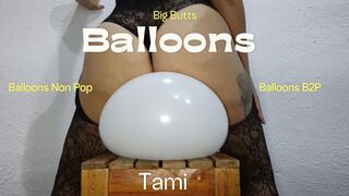 Use his big buttocks to bounce on balloons and make them pop (4)