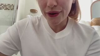 Stunning redhead FART compilation