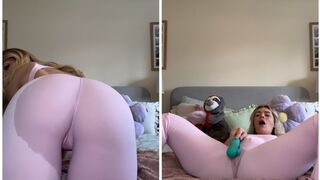 Wet Leggings Review using a Vibrator