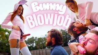 Bunny Blowjob - Goddess Jasper Reed Cuck Training Strap-On BJ