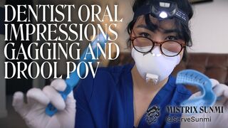 Dentist Administers Oral Impressions - Gagging & Drool POV