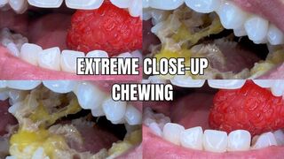 Extreme close-up chewing - OnlyVanessa