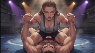 Mixed Wrestling Fantasies #29B: Confession of the Braided Conqueror (Animated)