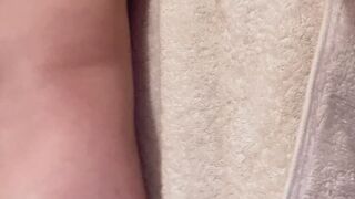 wet mess pussy in shower time