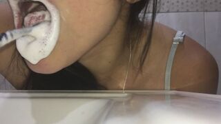 Brushing your teeth
