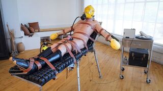 Medical Table Sounding - BondageFan70 and Elise Graves - An electro bondage slut is strapped to Elise’s medical table for intense sounding!
