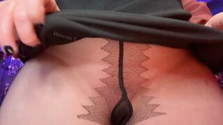 Pantyhose Chastity Control Challenge - You've Been Masturbating Too Much So I am Putting Your Into Chastity and Testing Your Control with My Stockings and Ass