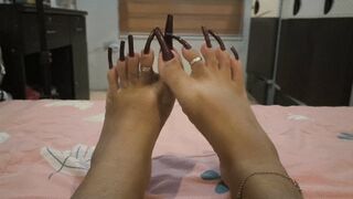 AlluringClaws long nail tease