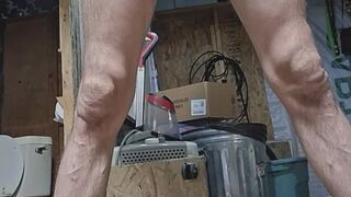 big white cock filling a 5T 6T pull up full of piss