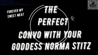 THE PERFECT CONVO WITH GODDESS NORMA STITZ