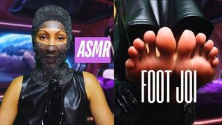 Latex JOI Femdom Obedience – Domina in Sci?Fi Leather and Gloves