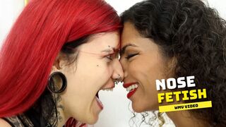 Mibby and Goddess Diaba in nose fight (WMV VIDEO)
