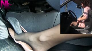 Revving in rose fabric ballet flats