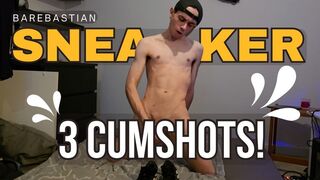 Triple Load Finale: German Twink Pig Boy Fucks His Sneakers & Shoots 3 Massive Loads!