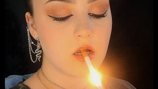Glossy Lips & Close Up Smoking