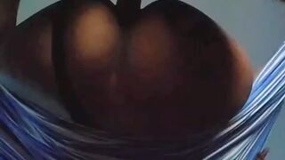 BWC pounding my little black pussy on a hammock