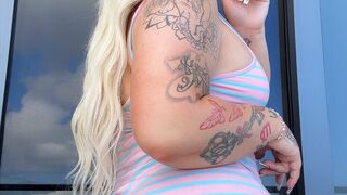 Nasty FARTS Outside in a Dress! Ass claps & Facesitting POV