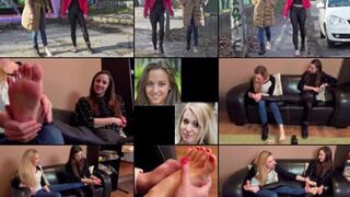 Jade and Amirah Two Cinderella's in Search of a Shoe and Foot Massage (HD 1920X1080)