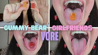 GUMMY BEAR GIRLFRIENDS VORE - Countess Wednesday Shrinks, Vores, and Swallows Girlfriends Whole MP4 1080p