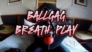 Ballgag Breathplay: Gas Mask Restriction, Muffled Moans & Total Surrender – 10 Min HD MOV