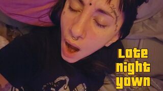 Exhausted Girl Yawning Over and Over in Bed (Soft Fetish - Sleepy Vibes)