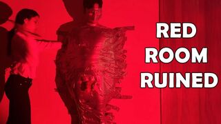 Red Room Wall-Taped Slave: Mistress Diana Edges & Tapes His Cock Mid-Orgasm (SD 480p)