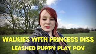 Walkies with Princess Diss – Leashed Puppy Play POV