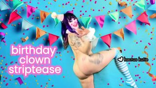 birthday clown striptease