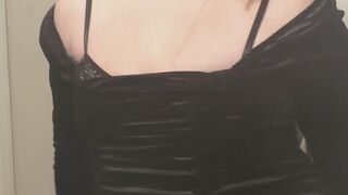 Slow Sensual Stripping with Pantyhose
