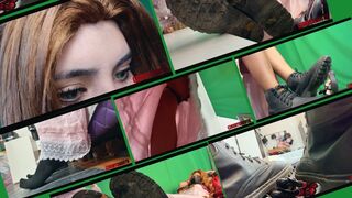 giantess aerith contra tiny tifa crushfoot 4k
