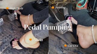 Pumping the pedals and accelerating a 4x4 truck (2C)