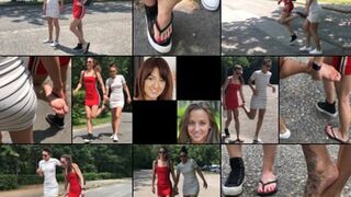 Amirah and Suzy One Shoe Hopping Sprain (in HD 1920X1080)