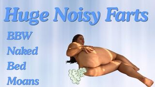 Huge Noisy Farts BBW Naked Bed Moans