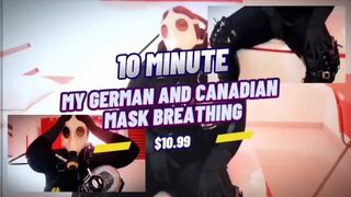 German & Canadian Scuba Mask Breathing: Deep Restricted Breath Play & Intense Underwater Masturbation (11 Min HD MOV)