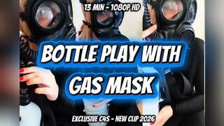 S10 Gas Mask Bubble Bottle Tease: Restricted Breath Play & Catsuit Sensory Fantasy (13 Min HD MOV)