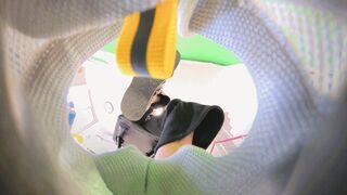 8K VR360 ANNA Stomping Footsteps on Human-shaped Carpet