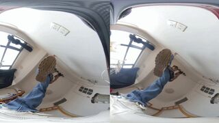 3DVR180 MARTINA tramples on the POV human-shaped carpet