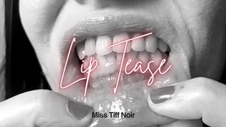 Noir Lip Fetish - Silly close up lip action